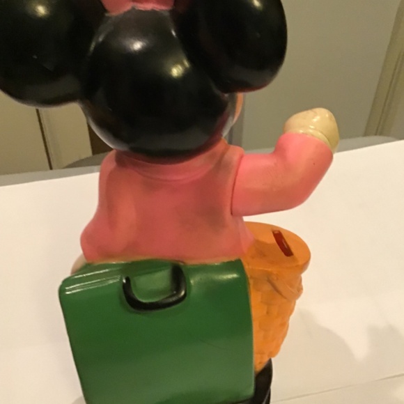 Vintage Minnie Mouse Bank Walt Disney Production-Home Kids Collectables Holiday - Picture 8 of 8